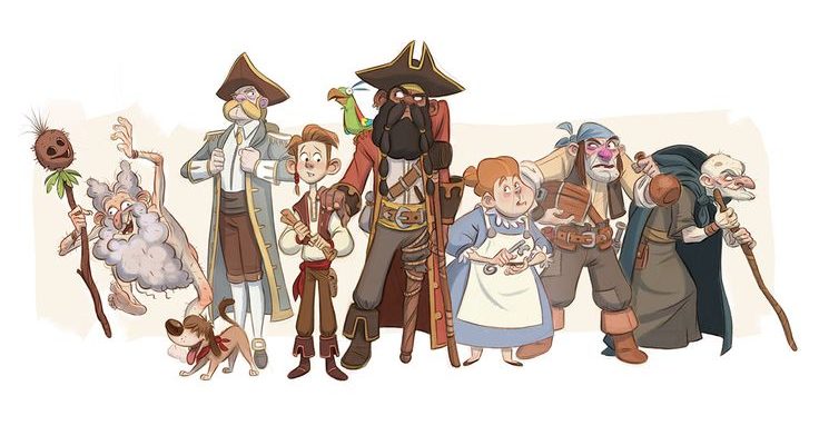 острів скарбів головні герої