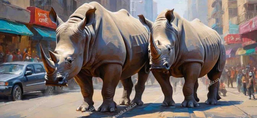 Носороги характеристика героїв твору