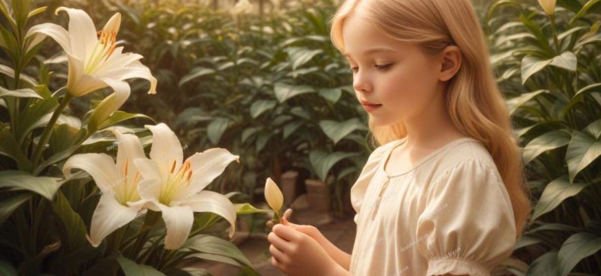 Єва і білосніжна квітка лілії Характеристика Єви