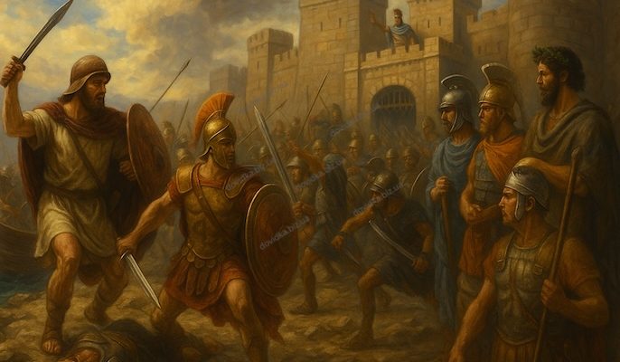 перші девʼять років облоги трої план міфу