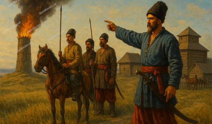 козацька сторожа в степу скорочено