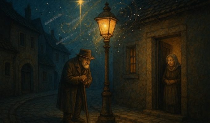 старий вуличний ліхтар скорочено