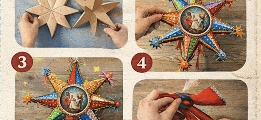 інструкція з виготовлення різдвяної зірки