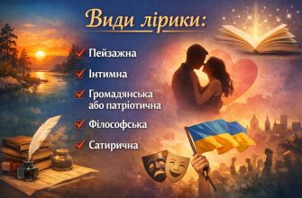 види та ознаки лірики