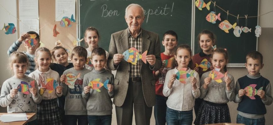 Переказ Мсьє Жак та квітнева риба