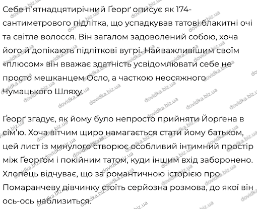 помаранчева дівчинка переказ