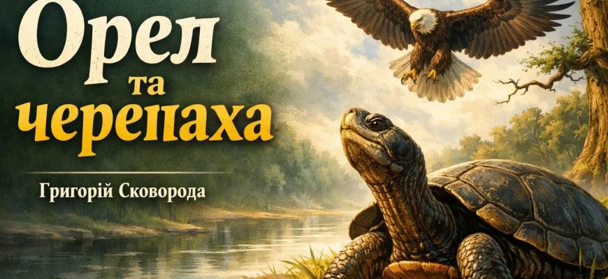 орел і черепаха байка сковорода