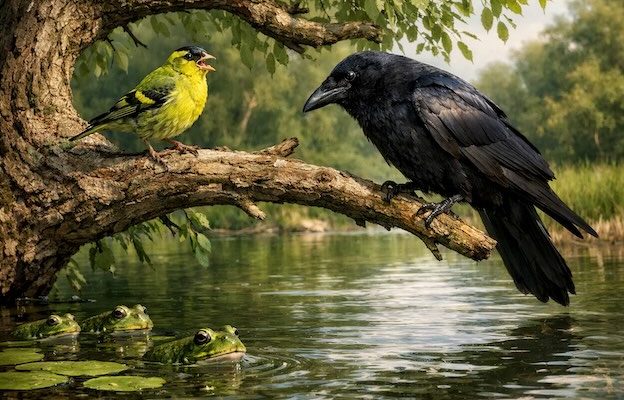 ворон і чиж аналіз твору